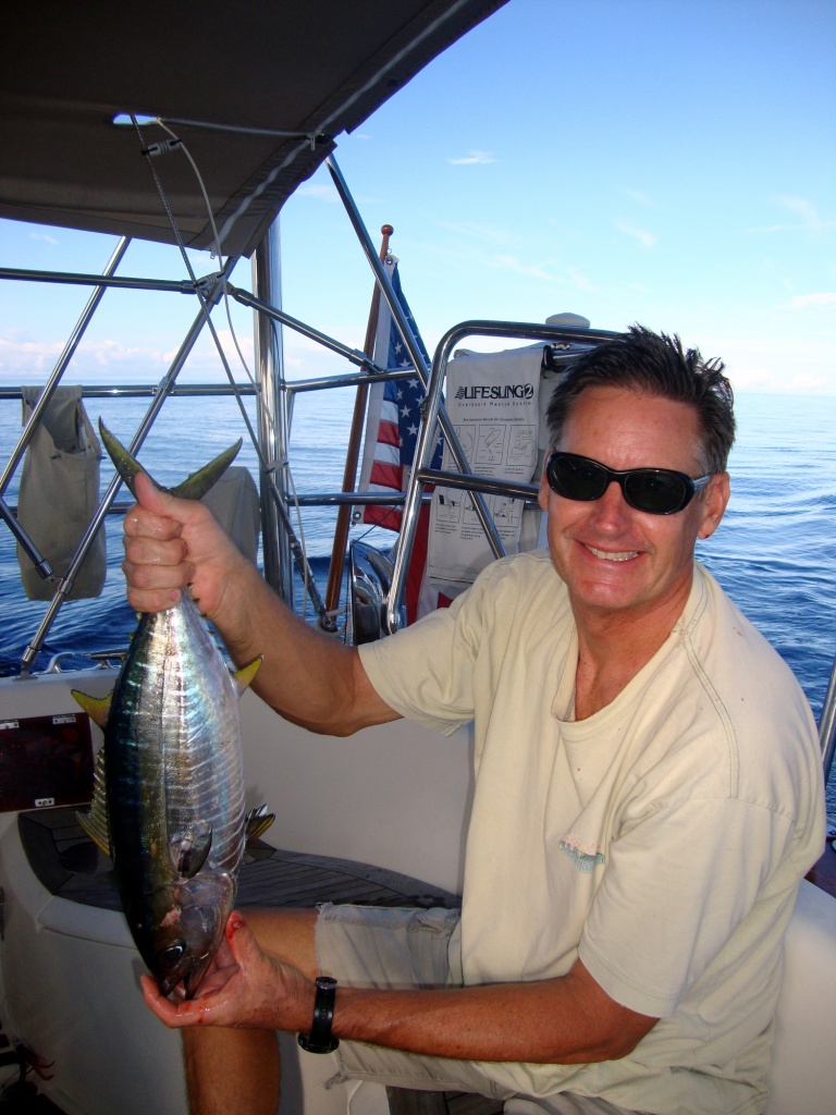 Yellow fin leaving Savusavu.